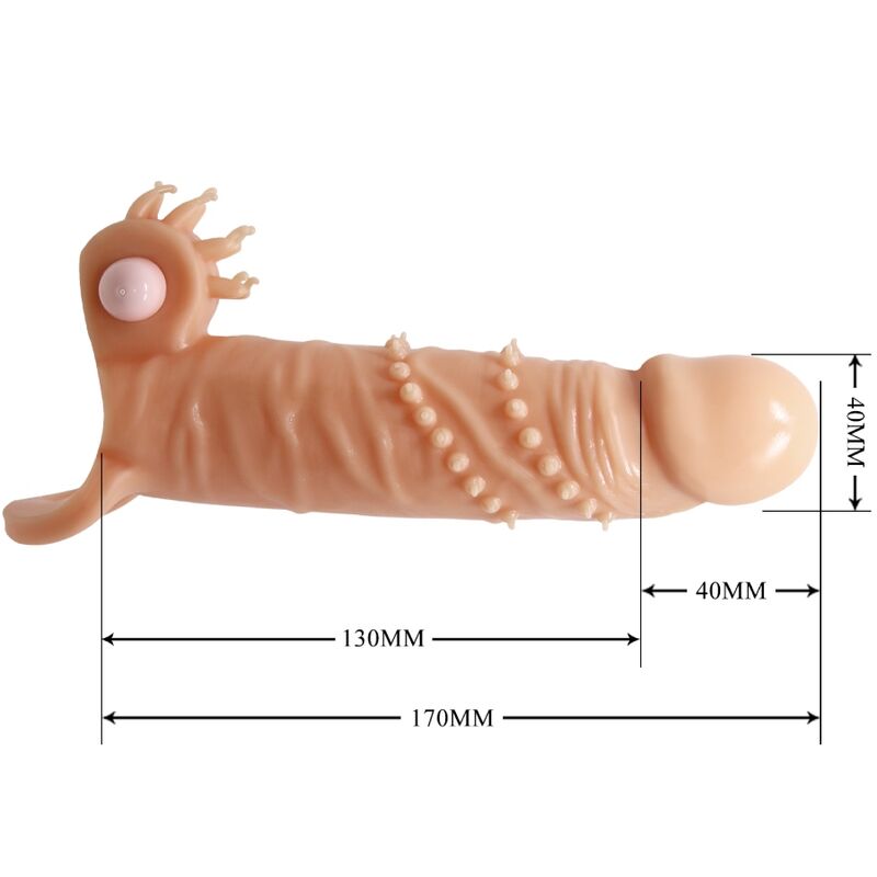 PRETTY LOVE - CONNOR PENIS SLEEVE + FLESH CLITORIS STIMULATOR