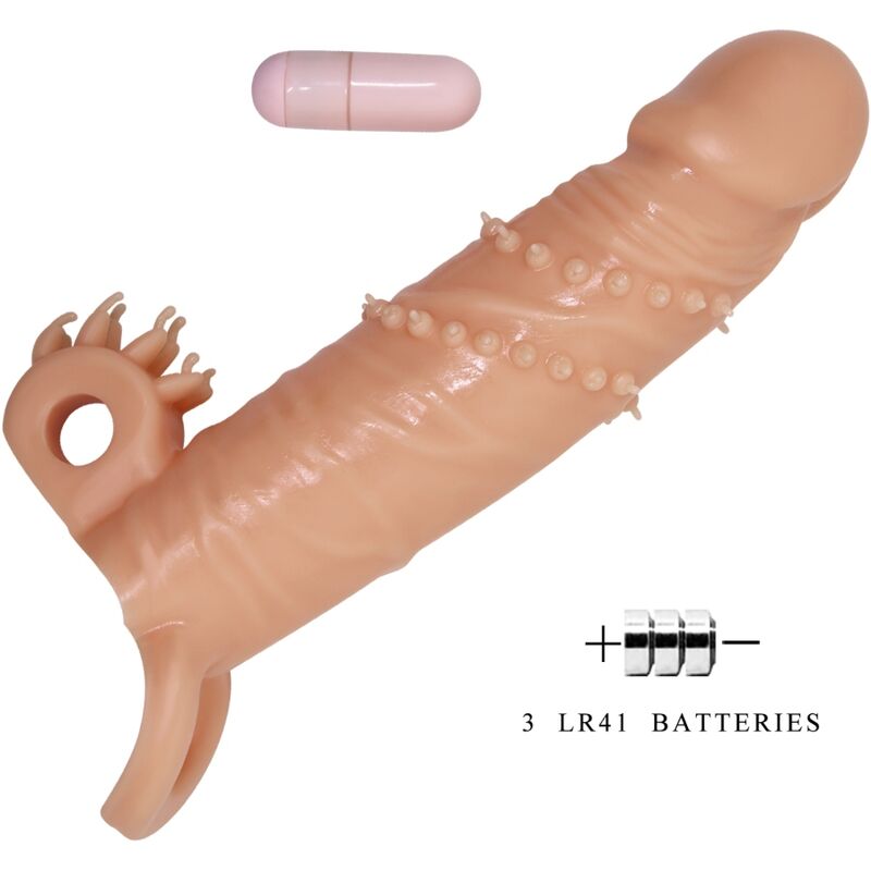 PRETTY LOVE - CONNOR PENIS SLEEVE + FLESH CLITORIS STIMULATOR