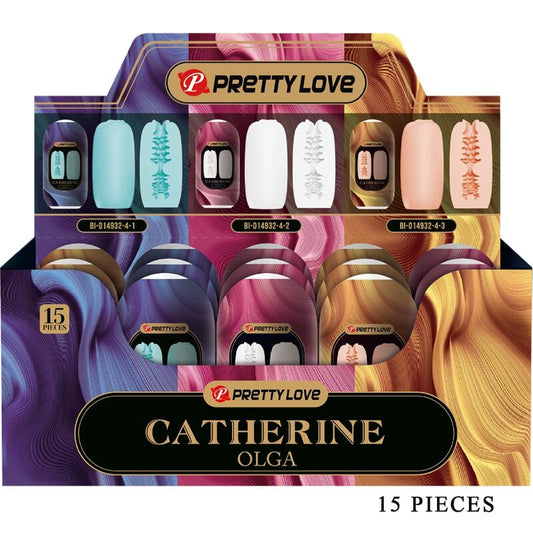 PRETTY LOVE - OLGA PACK 15 DIFFERENT MEN'S MASCRUBATORS