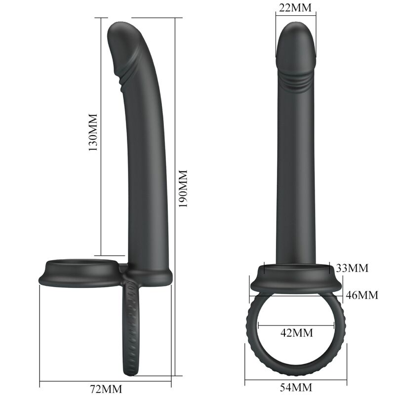 PRETTY LOVE - DILLION DOUBLE PENETRATION DOUBLE BLACK PENAL RING