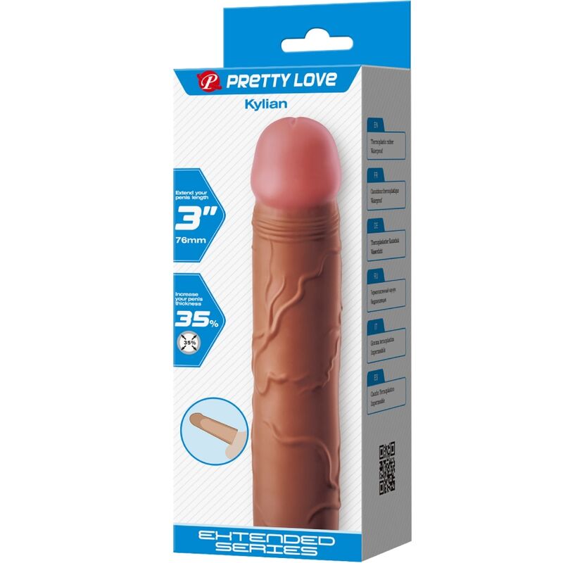 PRETTY LOVE - KYLIAN PENIS SLEEVE WITH EXTENSION 7.6 CM MULATUS