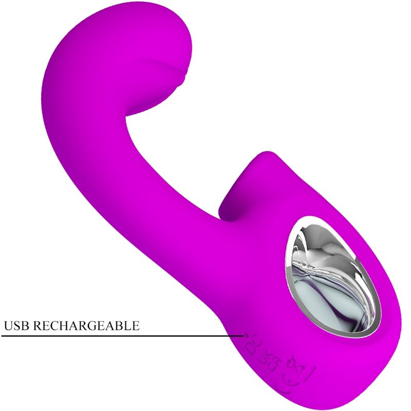 PRETTY LOVE - SIBEL G-SPOT VIBRATOR + SIBEL CLITORIS STIMULATOR 10 VIBRATIONS PURPLE
