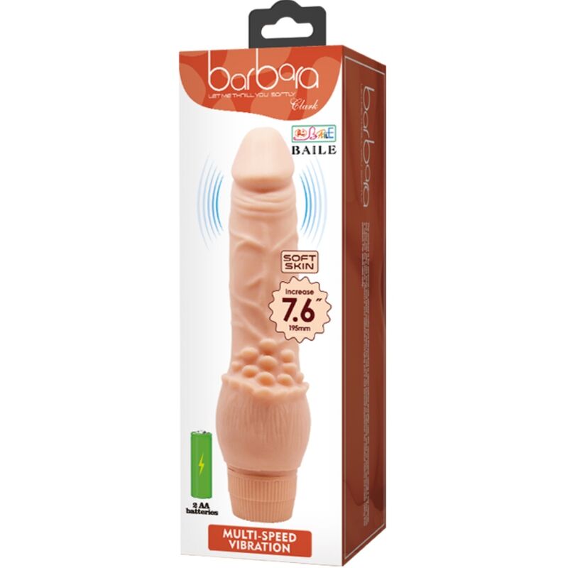 BAILE - BARBARA 19.5 CM FLESH REALISTIC VIBRATOR
