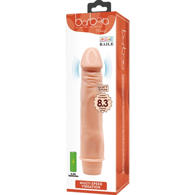 BAILE - REALISTIC DWARF VIBRATOR 21 CM FLESH