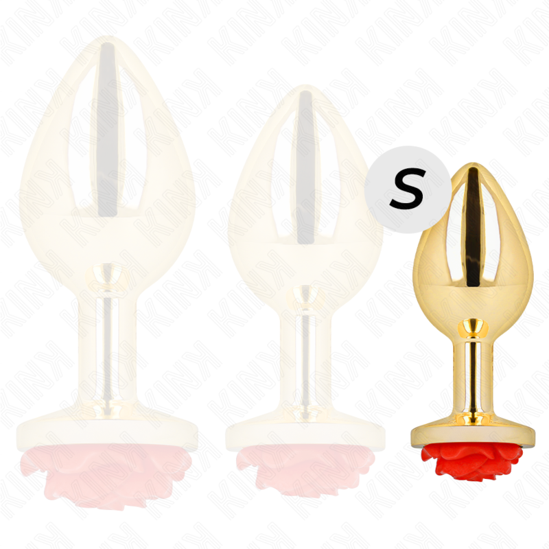 KINK - RED ROSE GOLD ANAL PLUG SIZE S