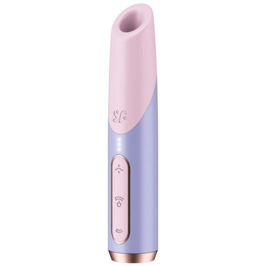 SATISFYER - BOLD KISS WAVE CLITORAL STIMULATOR PINK / PURPLE