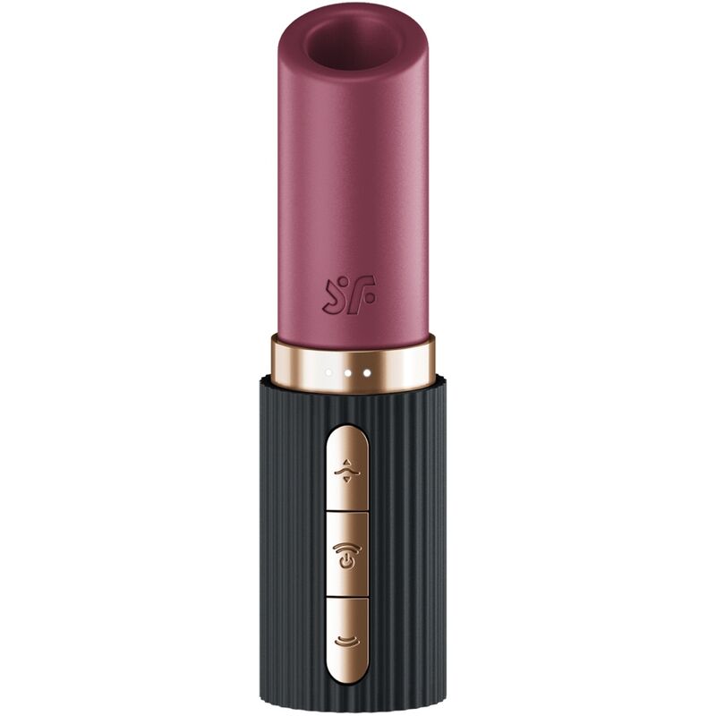SATISFYER - KISS WAVE PRO 2 CLITORAL STIMULATOR GARNET / BLACK
