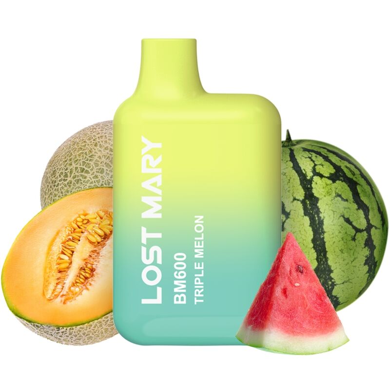LOST MARY - BM600 VAPER NICOTINE 2% JETABLE TRIPLE MELON