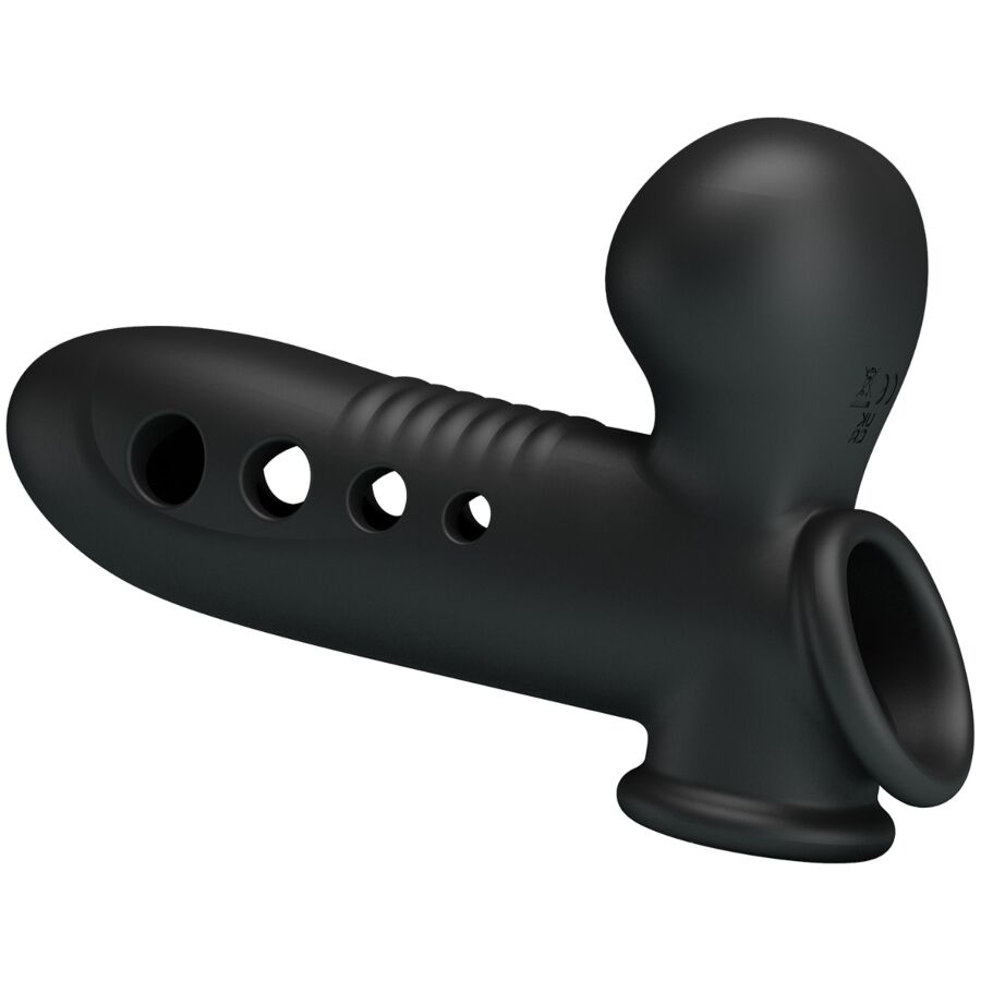 PRETTY LOVE - SKULL PENIS SLEEVE WITH BLACK AIRBAG