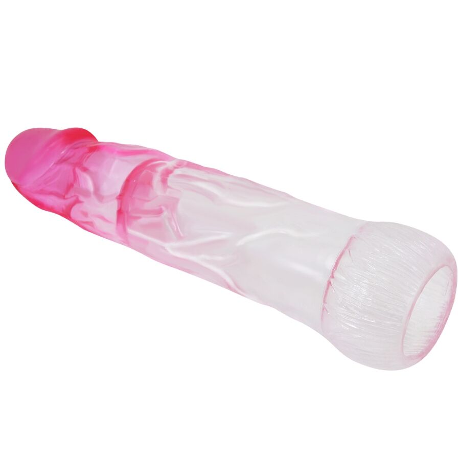 PRETTY LOVE - NERON 6 CM REALISTIC PENIS ENLARGEMENT SHEATH PINK