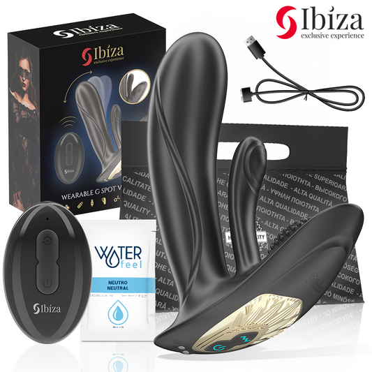 IBIZA - VIBRATEUR PORTABLE AVEC STIMULATION DU POINT G ET DU CLITORIS AVEC TÉLÉCOMMANDE
