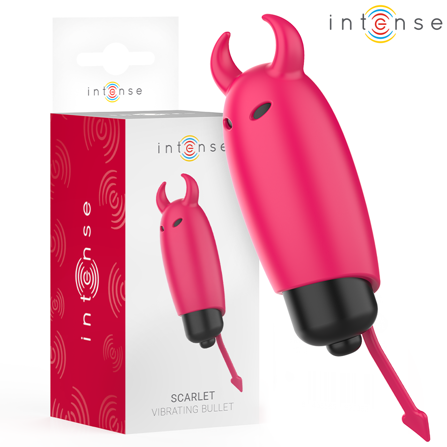 INTENSE - BALLE VIBRANTE ÉCARLATE RED DEMON 9,3 X 2,4 CM