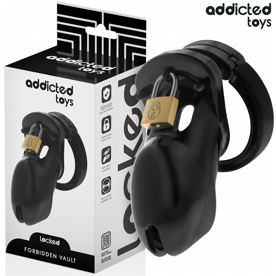 ADDICTED TOYS LOCKED - CAGE À PÉNIS INTERDITE 10 CM