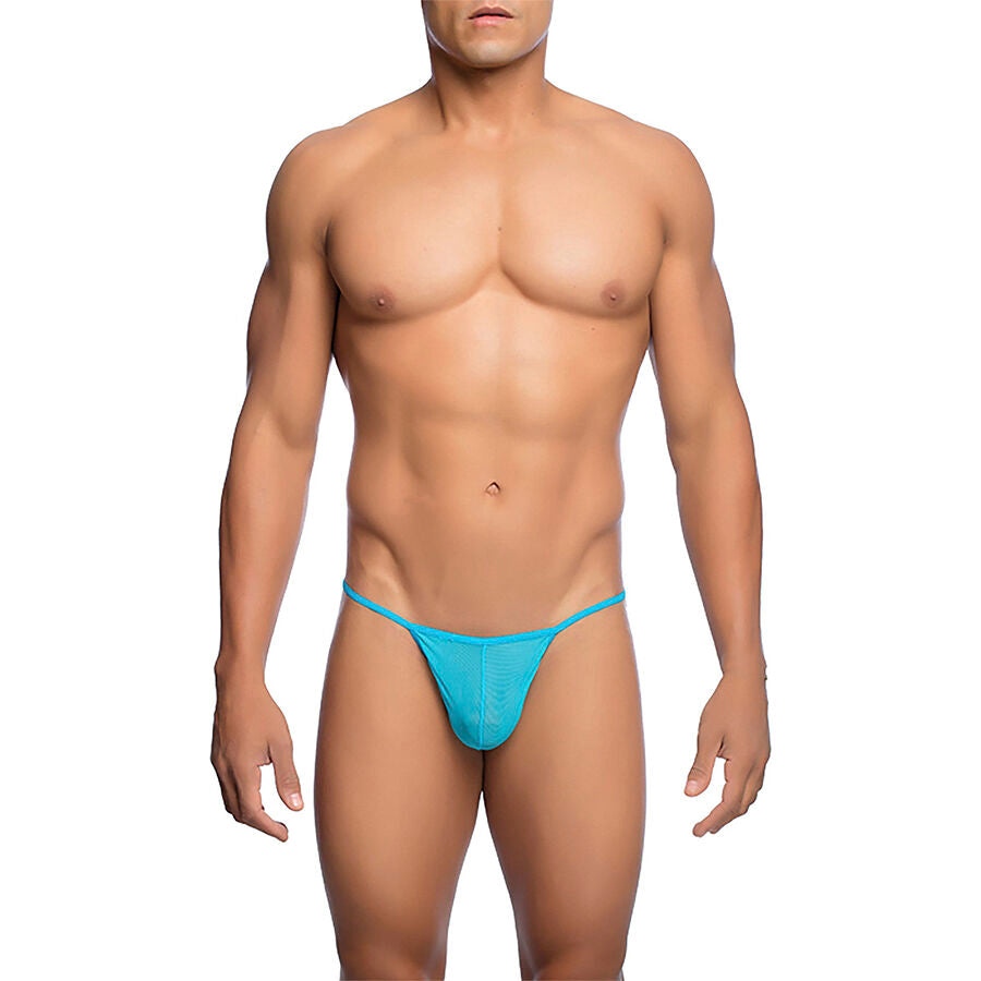 MOB - STRING TRANSPARENT EN T AQUA TAILLE L/XL