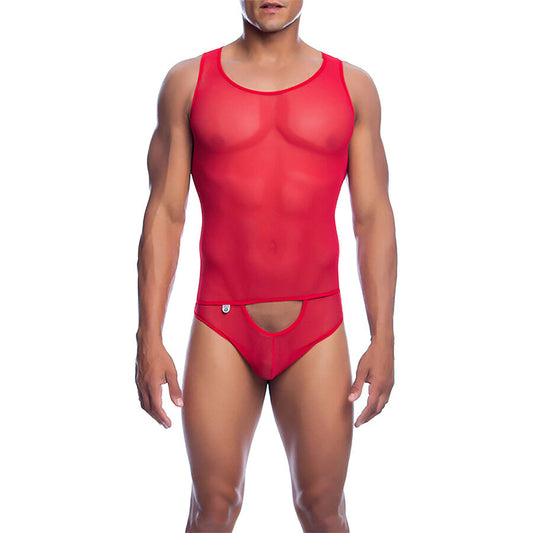 MOB - BODY TRANSPARENT ROUGE TAILLE L/XL
