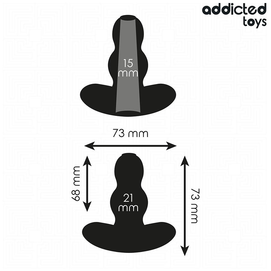 ADDICTED TOYS - PLUG ANAL CREUX TAILLE S 7,3 CM