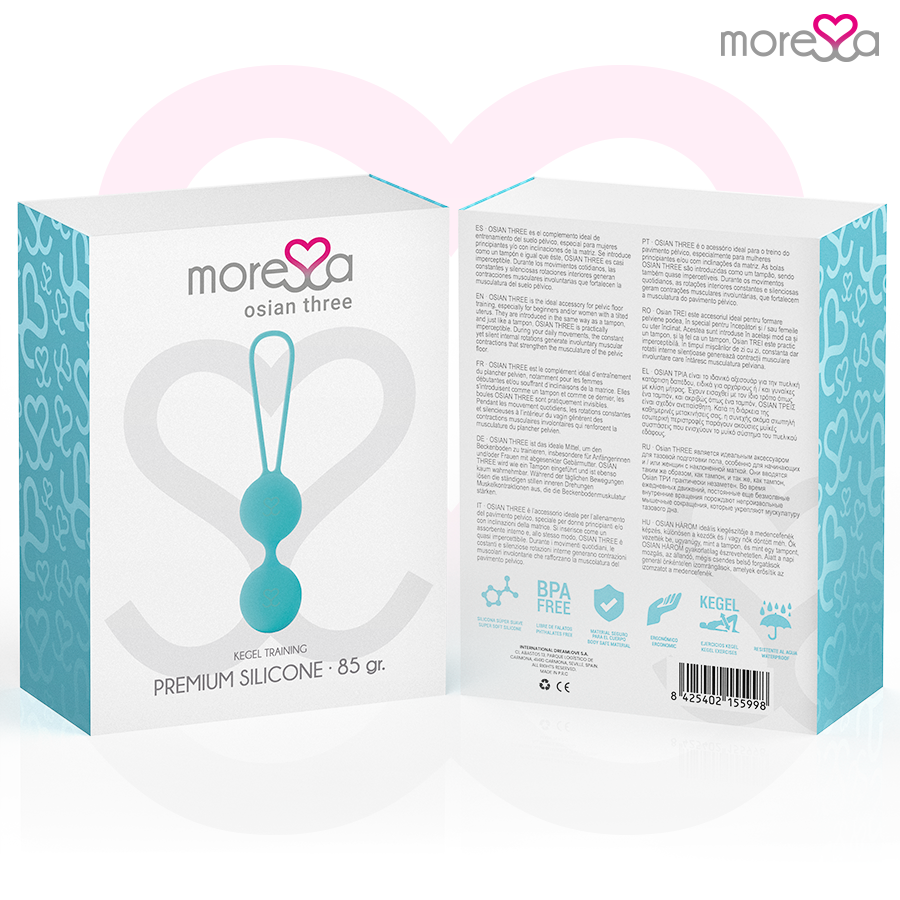 MORESSA - OSIAN THREE SILICONE TURQUOISE PREMIUM