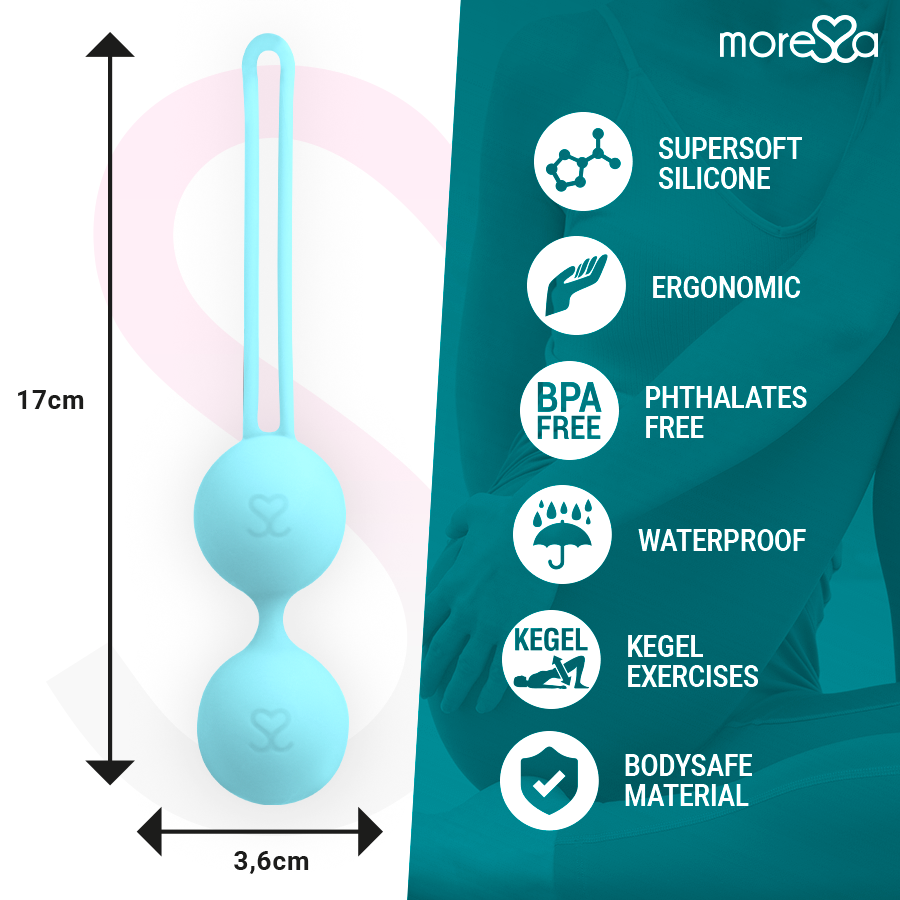 MORESSA - OSIAN THREE SILICONE TURQUOISE PREMIUM