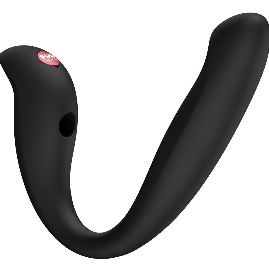FUN FACTORY - VIBRATEUR À DOUBLE IMPULSION D'AIR INSÉRABLE VELOCE NOIR