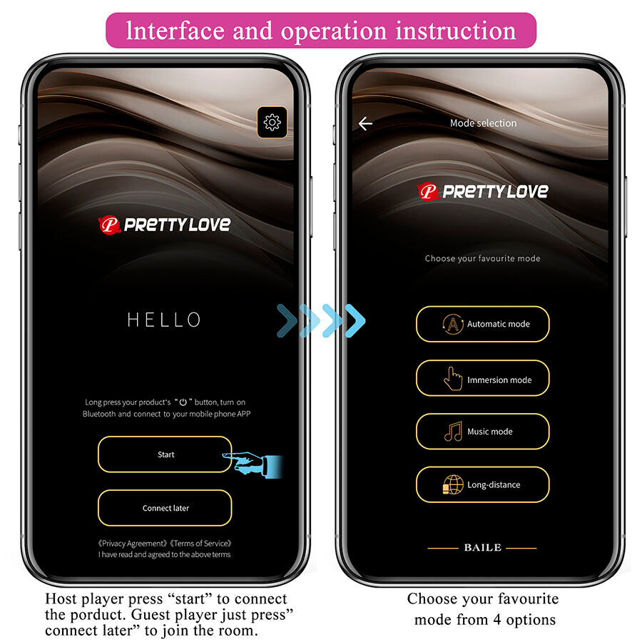 PRETTY LOVE - DORA VIBRATEUR INVISIBLE AVEC APPLICATION GRATUITE