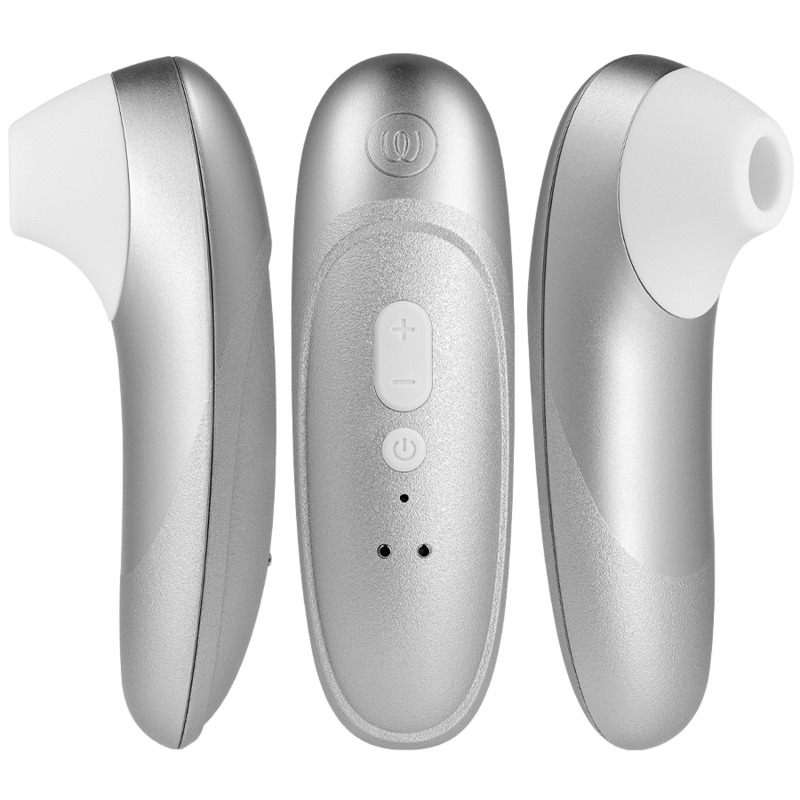 WOMANIZER - STIMULATEUR CLITORIAL VIBRANT PRO GRIS ARGENTÉ