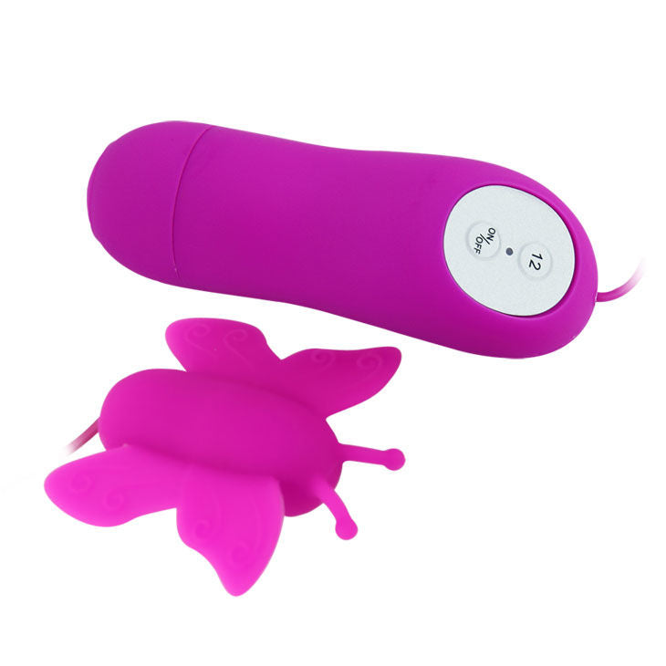 BAILE - LOVE EGGS 12-SPEED BUTTERFLY CLITORIS STIMULATOR REMOTE CONTROL LILAC