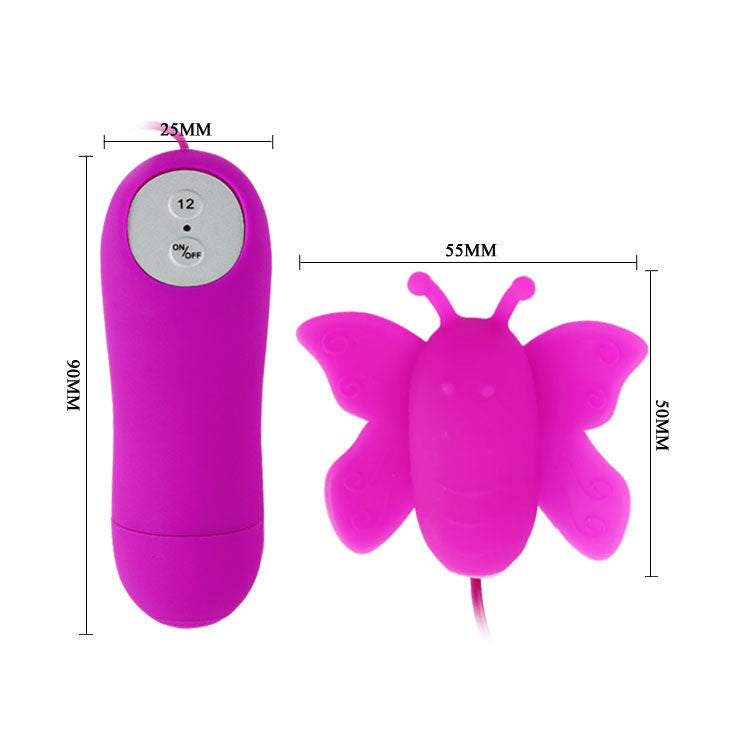 BAILE - LOVE EGGS 12-SPEED BUTTERFLY CLITORIS STIMULATOR REMOTE CONTROL LILAC