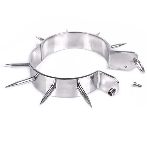 METAL HARD - BDSM SLAVE COLLAR WITH SPIKES