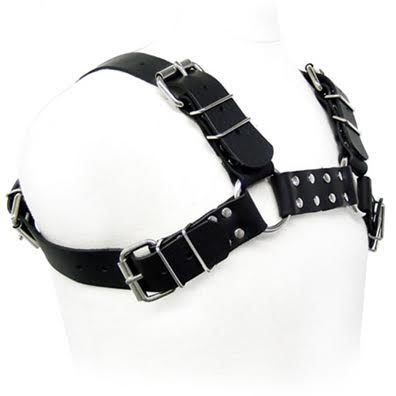 LEATHER BODY - HARNAIS BULL DOG NOIR