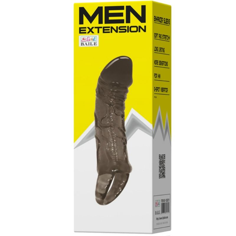BAILE - PENIS EXTENDER SHEATH WITH TESTILE STRAP 11.5 CM