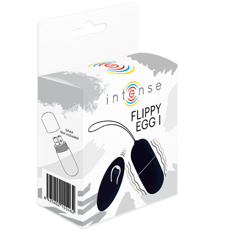 INTENSE - FLIPPY VIBRATING EGG I WITH BLACK REMOTE CONTROL