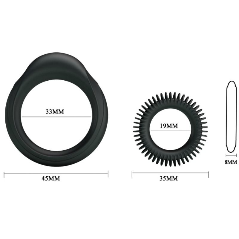 BAILE - KIT 2 SILICONE RINGS MANHOOD RING?