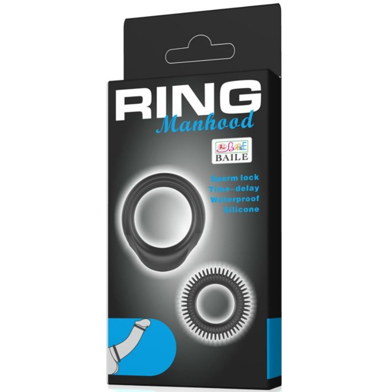 BAILE - KIT 2 SILICONE RINGS MANHOOD RING?