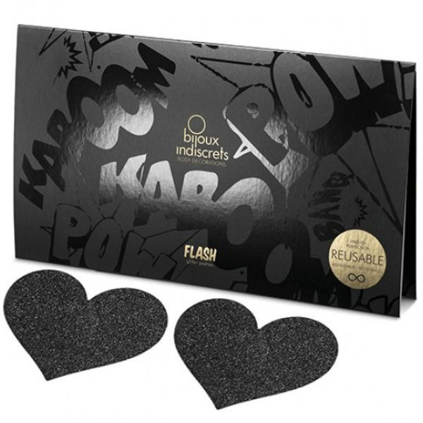 JEWELRY - INDISCRETS FLASH BLACK HEART TAMELON CUTS