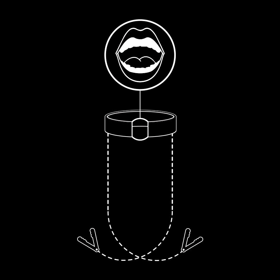 FETISH SUBMISSIVE - BILLON RING WITH TELEMON CLAMPS