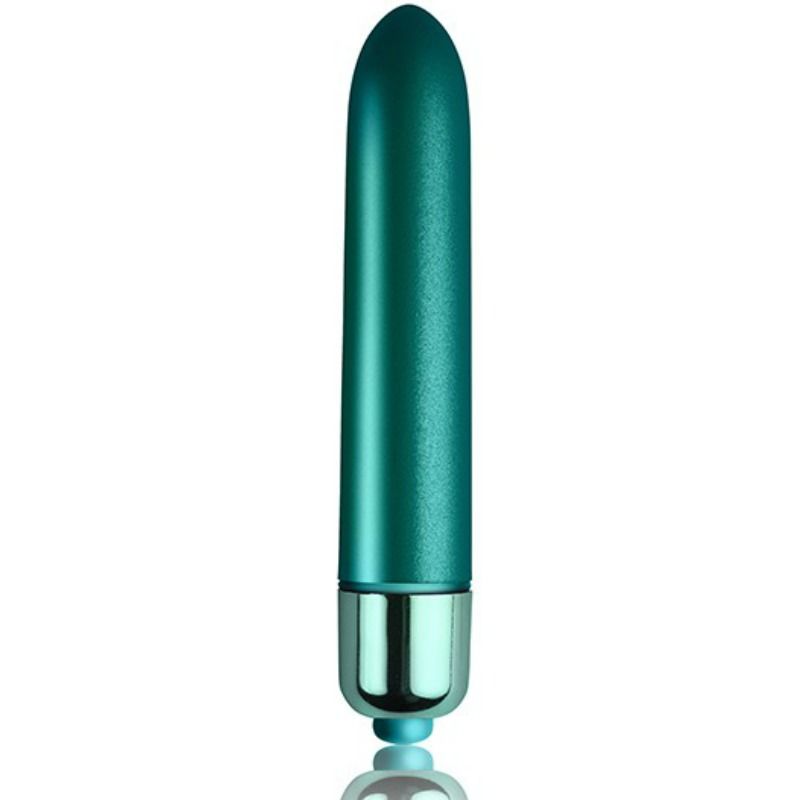 ROCKS-OFF - VIBRATING BALL WITH A TOUCH OF VELVET PEACOCK PETALS