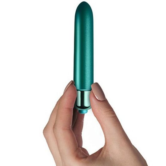 ROCKS-OFF - VIBRATING BALL WITH A TOUCH OF VELVET PEACOCK PETALS