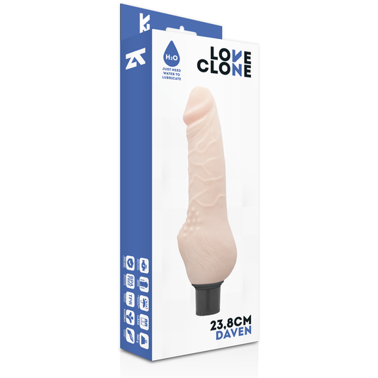 LOVECLONE - DAVEN SELF-LUBRICATING REALISTIC 23.8 CM -O- 3.8 CM