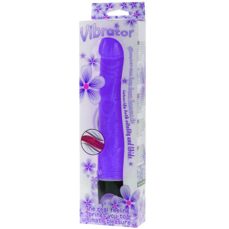 BAILE - 21.5 CM MULTI-SPEED VIBRATOR PURPLE