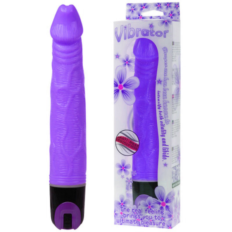 BAILE - 21.5 CM MULTI-SPEED VIBRATOR PURPLE