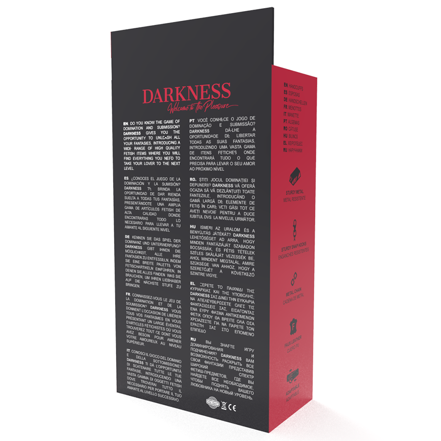DARKNESS - ADJUSTABLE BLACK LEATHER ANKLE CUFFS