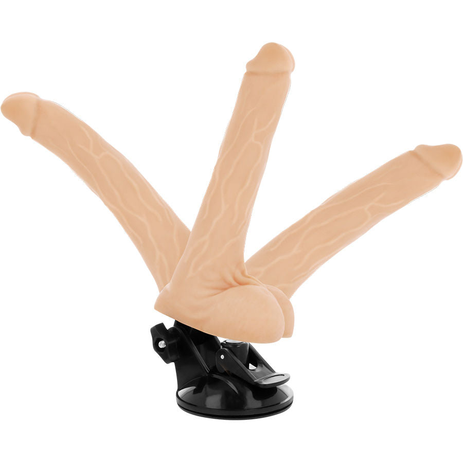 BASECOCK - ARTICULABLE VIBRATOR REMOTE CONTROL NATURAL 18.5 CM -O- 4 CM