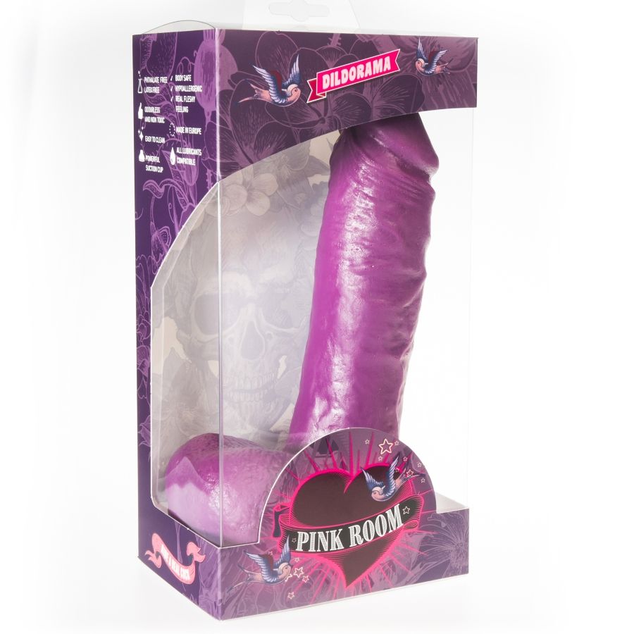 PINK ROOM - ANTON REALISTIC PURPLE DILDO 21.5 CM