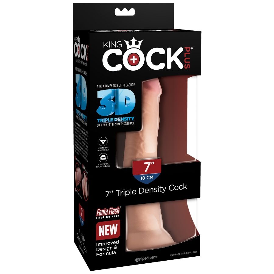 KING COCK - 18 CM TRIPLE DENSITY DILDO
