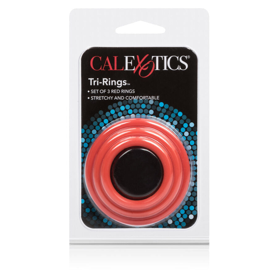 CALEXOTICS - RED THREE RING SET