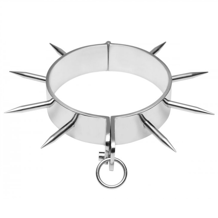 METAL HARD - BDSM SLAVE COLLAR WITH SPIKES