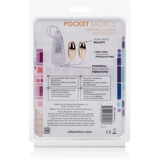 CALEXOTICS - DUO GOLD VIBRATING BALLS