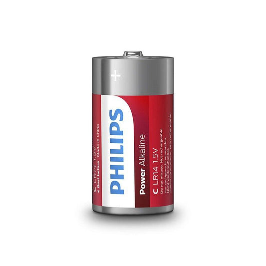 PHILIPS - PHILIPS POWER ALKALINE PILA C LR14 * 2 BATTERY BLOCK