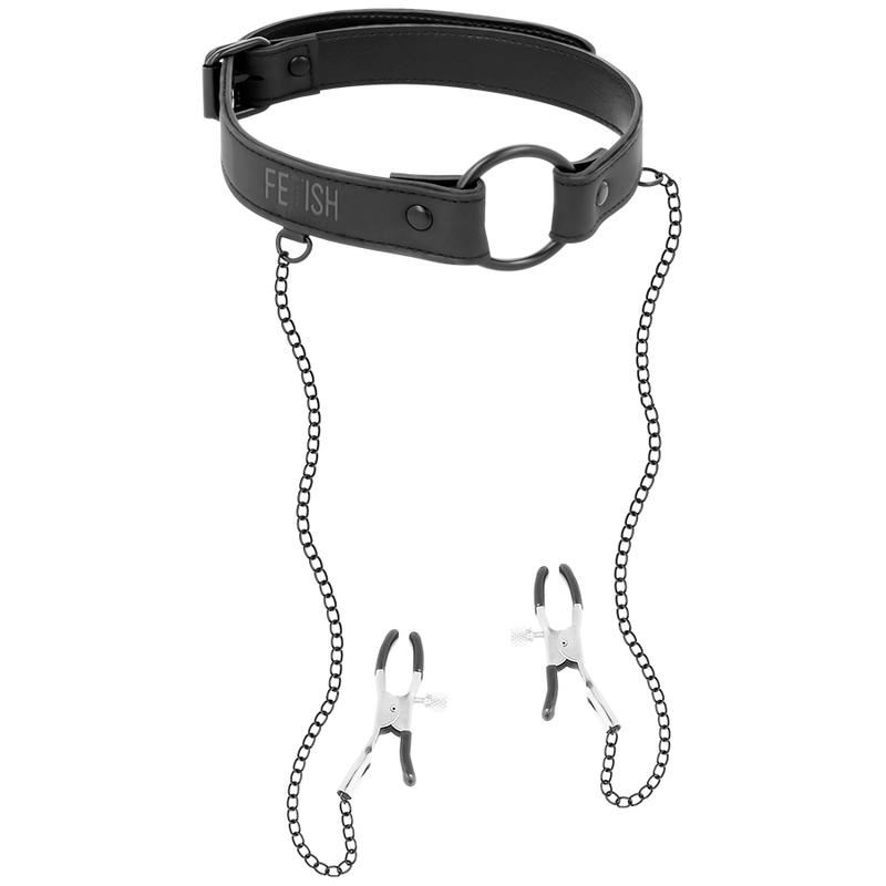 FETISH SUBMISSIVE - BILLON RING WITH TELEMON CLAMPS