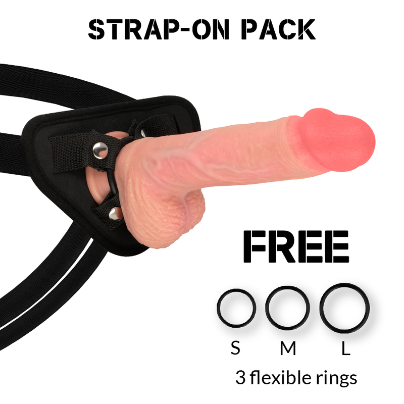 ROCKARMY - HARNESS + PREMIUM LIQUID SILICONE SPITFIRE REALISTIC 21 CM -O- 4.62 CM